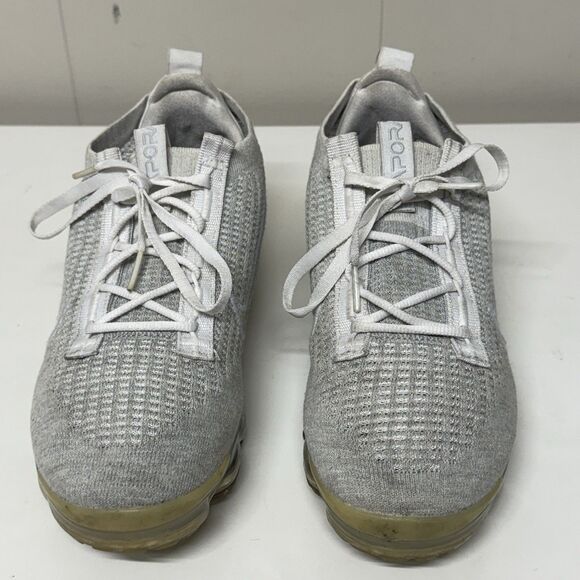 Nike Air Vapormax 2021 Flyknit White Pure Platinum DC4112-100 Women 8.5 GUC - Picture 6 of 10